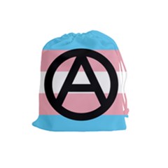 Anarchist Pride Drawstring Pouches (large)  by TransPrints