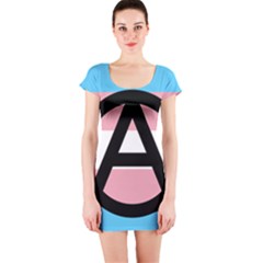 Anarchist Pride Short Sleeve Bodycon Dress by TransPrints