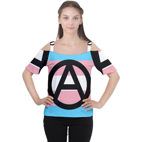 Anarchist Pride Women s Cutout Shoulder Tee by TransPrints