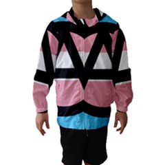 Anarchist Pride Hooded Wind Breaker (kids) by TransPrints