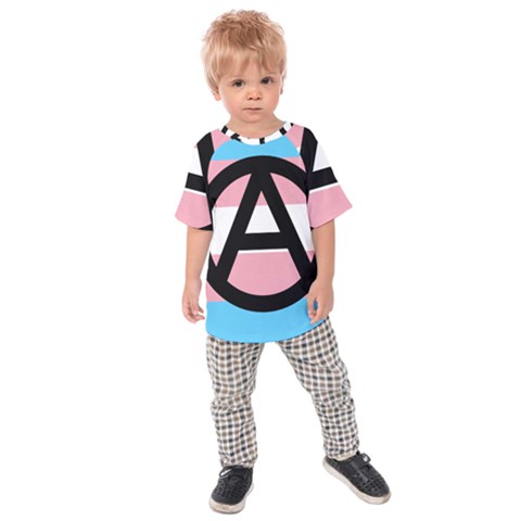 Anarchist Pride Kids Raglan Tee by TransPrints