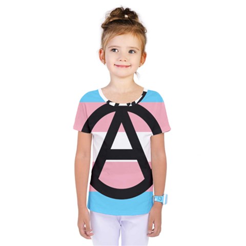 Anarchist Pride Kids  One Piece Tee by TransPrints