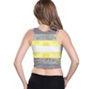 Nonbinary flag Racer Back Crop Top View2