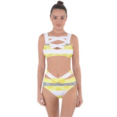 Nonbinary Flag Bandaged Up Bikini Set  by AnarchistTransPride