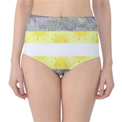 Cute Flag High-waist Bikini Bottoms by TransPrints