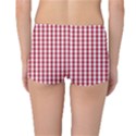 Usa Flag Red Blood Large Gingham Check Reversible Boyleg Bikini Bottoms View4