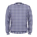 USA Flag Blue Large Gingham Check Plaid  Men s Sweatshirt View1