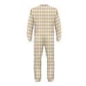 Christmas Gold Large Gingham Check Plaid Pattern OnePiece Jumpsuit (Kids) View2