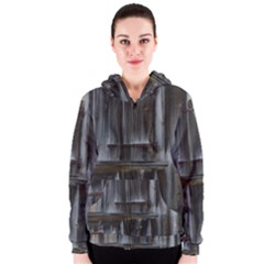 Alpine Hut Almhof Old Wood Grain Women s Zipper Hoodie by BangZart