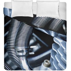 Motorcycle Details Duvet Cover Double Side (king Size) by BangZart