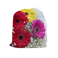 Flowers Gerbera Floral Spring Drawstring Pouches (extra Large) by BangZart