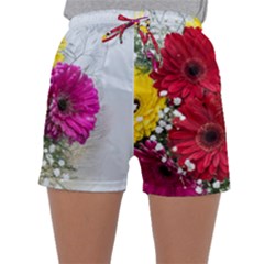 Flowers Gerbera Floral Spring Sleepwear Shorts by BangZart