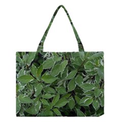 Texture Leaves Light Sun Green Medium Tote Bag by BangZart