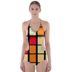 Mozaico Colors Glass Church Color Cut-out One Piece Swimsuit by BangZart