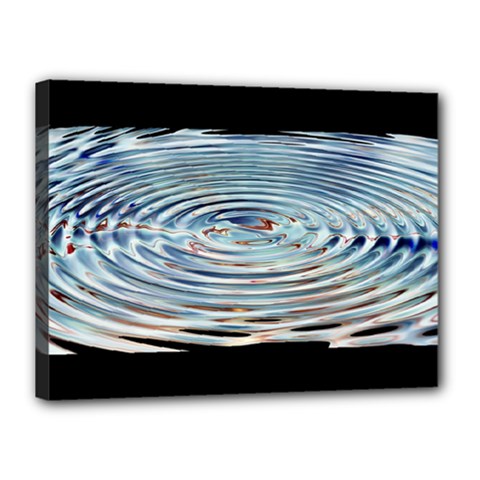 Wave Concentric Waves Circles Water Canvas 16  X 12  by BangZart