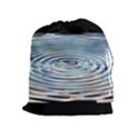 Wave Concentric Waves Circles Water Drawstring Pouches (Extra Large) View1