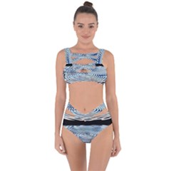 Wave Concentric Waves Circles Water Bandaged Up Bikini Set  by BangZart