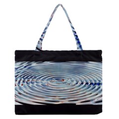 Wave Concentric Waves Circles Water Medium Zipper Tote Bag by BangZart