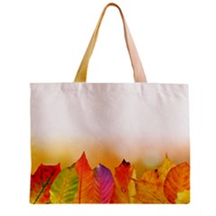 Autumn Leaves Colorful Fall Foliage Zipper Mini Tote Bag by BangZart