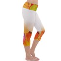 Autumn Leaves Colorful Fall Foliage Capri Yoga Leggings View3