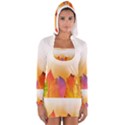 Autumn Leaves Colorful Fall Foliage Women s Long Sleeve Hooded T-shirt View1