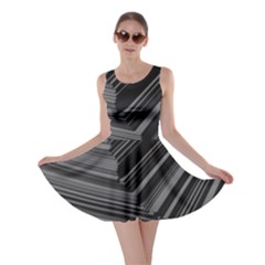 Paper Low Key A4 Studio Lines Skater Dress by BangZart