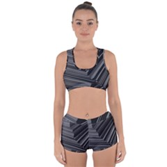 Paper Low Key A4 Studio Lines Racerback Boyleg Bikini Set by BangZart