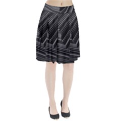 Paper Low Key A4 Studio Lines Pleated Skirt by BangZart