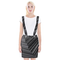 Paper Low Key A4 Studio Lines Braces Suspender Skirt by BangZart