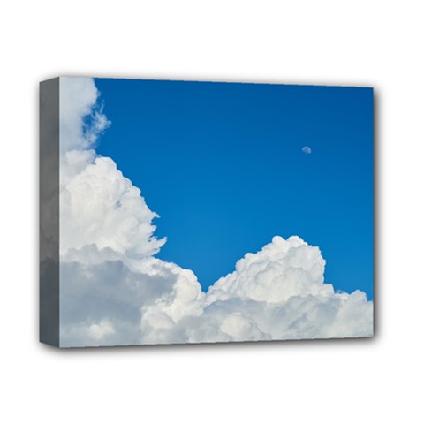 Sky Clouds Blue White Weather Air Deluxe Canvas 14  X 11  by BangZart