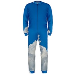 Sky Clouds Blue White Weather Air Onepiece Jumpsuit (men)  by BangZart