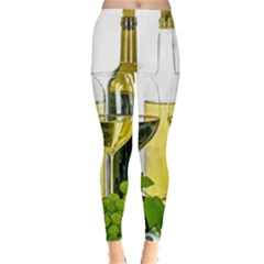 White Wine Red Wine The Bottle Leggings  by BangZart