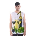 White Wine Red Wine The Bottle Men s Basketball Tank Top View1