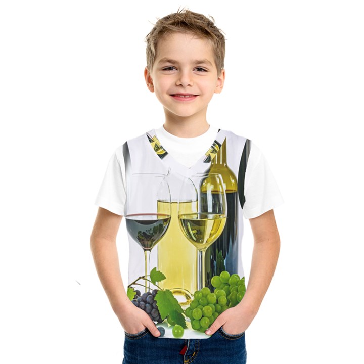 White Wine Red Wine The Bottle Kids  SportsWear