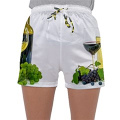 White Wine Red Wine The Bottle Sleepwear Shorts by BangZart