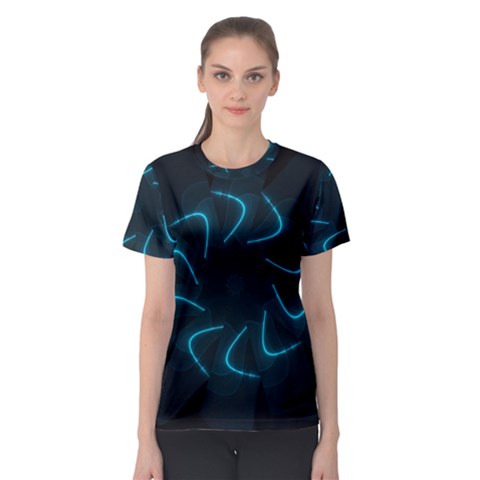 Background Abstract Decorative Women s Sport Mesh Tee by BangZart