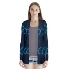 Background Abstract Decorative Drape Collar Cardigan by BangZart