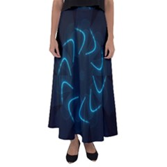 Background Abstract Decorative Flared Maxi Skirt by BangZart