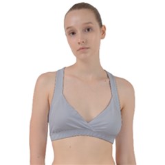 Solid Christmas Silver Sweetheart Sports Bra by PodArtist