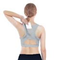 Solid Christmas Silver Sports Bra With Pocket View2