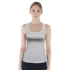 Solid Christmas Silver Racer Back Sports Top by PodArtist