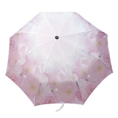 Pink Blossom Bloom Spring Romantic Folding Umbrellas by BangZart