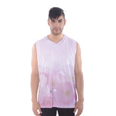 Pink Blossom Bloom Spring Romantic Men s Basketball Tank Top by BangZart