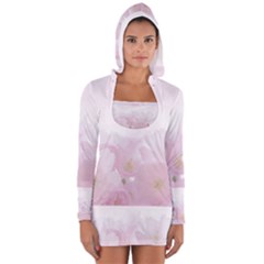 Pink Blossom Bloom Spring Romantic Women s Long Sleeve Hooded T-shirt by BangZart