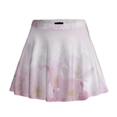 Pink Blossom Bloom Spring Romantic Mini Flare Skirt by BangZart