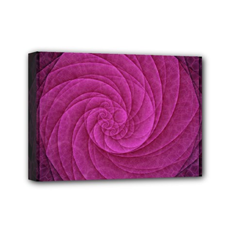 Purple Background Scrapbooking Abstract Mini Canvas 7  X 5  by BangZart