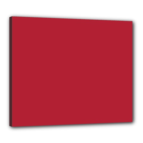 Usa Flag Red Blood Red Classic Solid Color  Canvas 24  X 20  by PodArtist