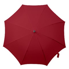 Usa Flag Red Blood Red Classic Solid Color  Hook Handle Umbrellas (large) by PodArtist