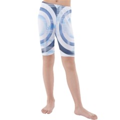 Center Centered Gears Visor Target Kids  Mid Length Swim Shorts by BangZart