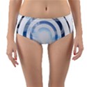 Center Centered Gears Visor Target Reversible Mid-Waist Bikini Bottoms View1